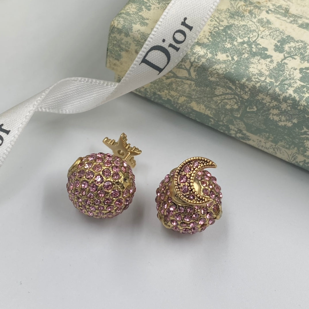 Stylish CD Rhinestone Earrings