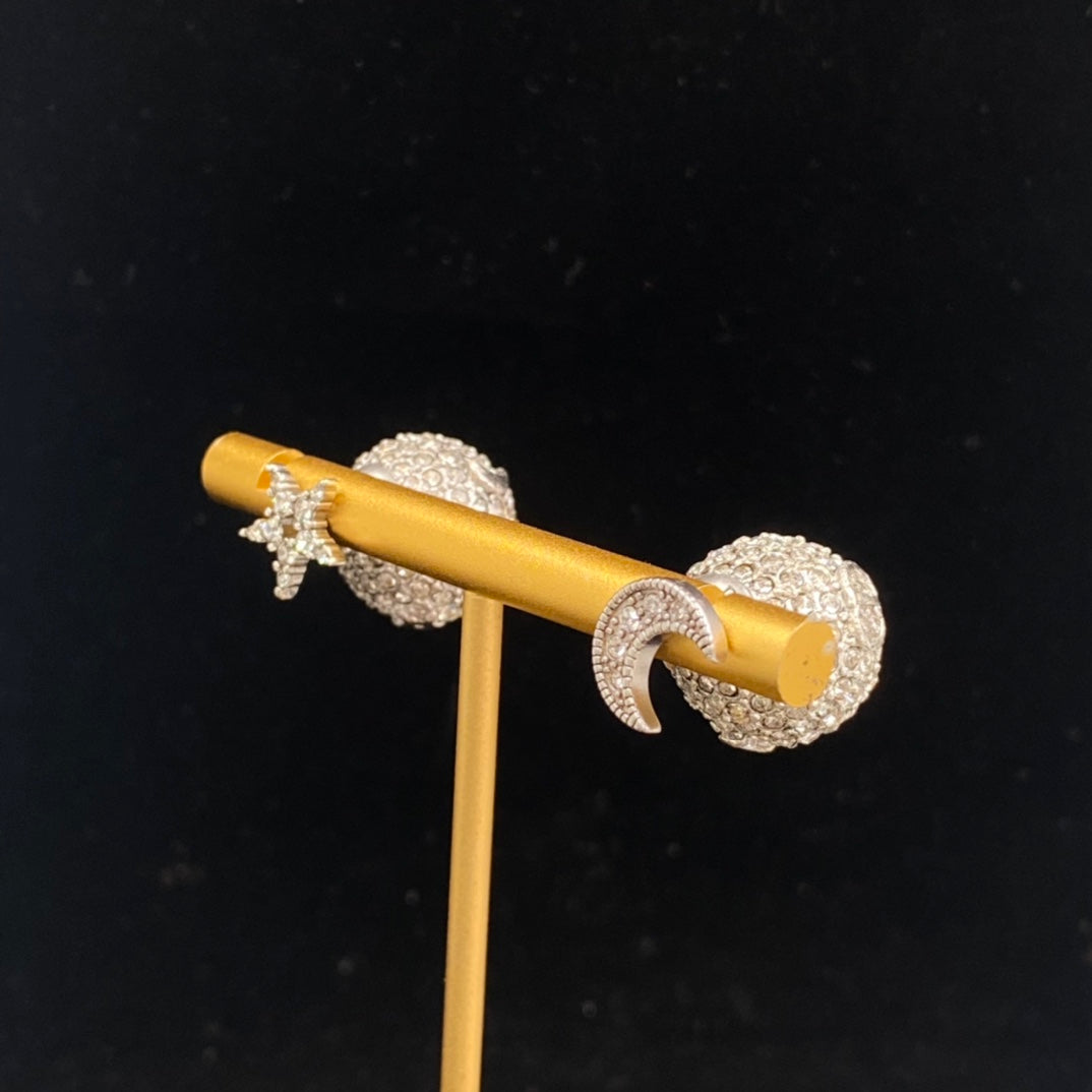 Stylish CD Rhinestone Earrings