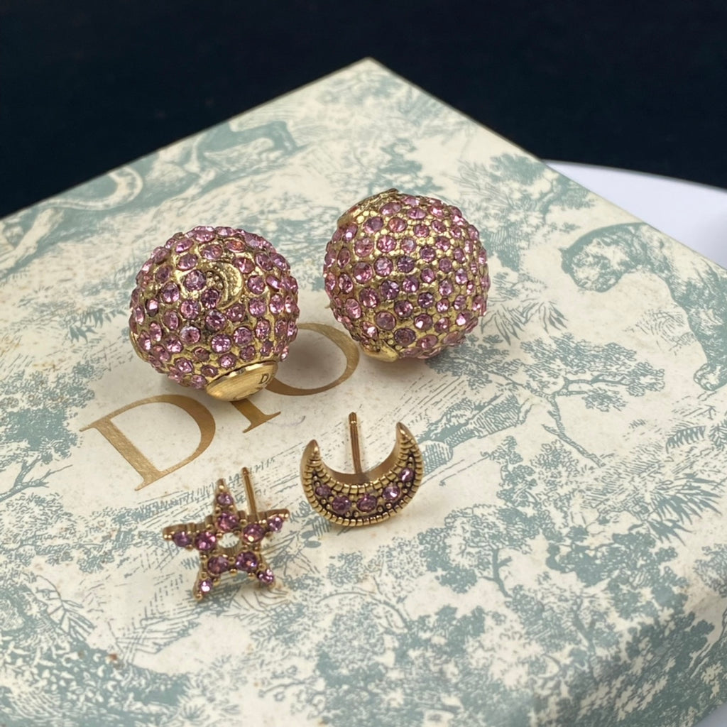 Stylish CD Rhinestone Earrings