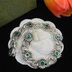 Classic GG Sunflower Motif Rhinestone Bracelet