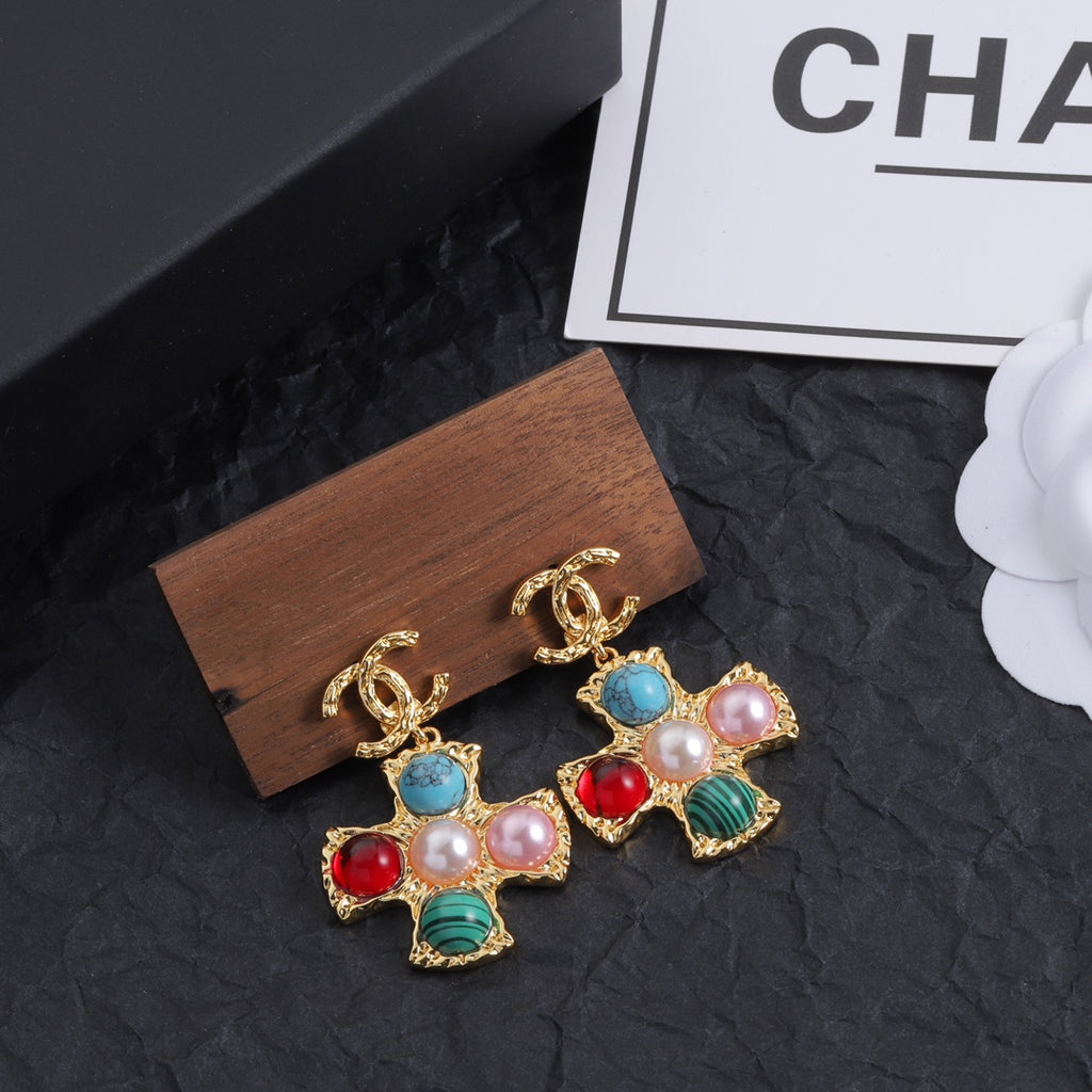 Stylish CC Pearl Earrings