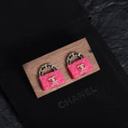 Stylish CC Handbag-Shaped Earrings