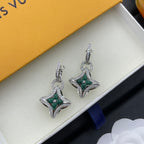 Stylish Four-Leaf Clover Rhinestone Earrings