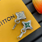 Stylish Four-Leaf Clover Rhinestone Earrings