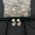 Fashionable CD Pearl Drill Earrings