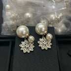 Fashionable CD Pearl Drill Earrings