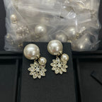 Fashionable CD Pearl Drill Earrings