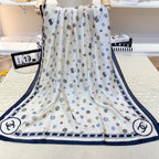 Fashionable CC Pattern Silk Scarf