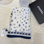 Fashionable CC Pattern Silk Scarf