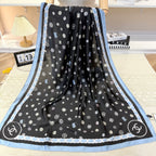 Fashionable CC Pattern Silk Scarf