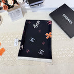 Fashionable CC Pattern Silk Scarf