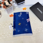 Fashionable CC Pattern Silk Scarf