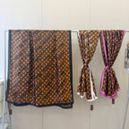 Fashionable Four-Leaf Clover Pattern Silk Scarf