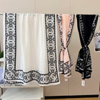 Fashionable CC Pattern Silk Scarf
