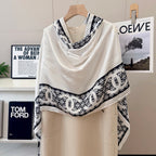 Fashionable CC Pattern Silk Scarf
