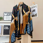 Fashionable CC Pattern Silk Scarf