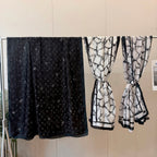 Fashionable CC Pattern Silk Scarf