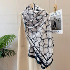 Fashionable CC Pattern Silk Scarf