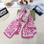 Fashionable Four-Leaf Clover Pattern Silk Scarf