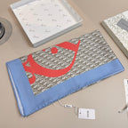 Fashionable CD Pattern Silk Scarf