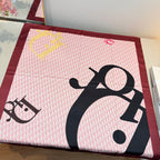 Fashionable CD Pattern Silk Scarf
