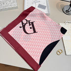 Fashionable CD Pattern Silk Scarf