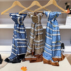 Stylish GG-Pattern Silk Square Scarf