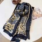 Stylish GG-Pattern Silk Square Scarf