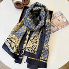 Stylish GG-Pattern Silk Square Scarf