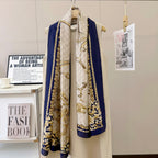 Stylish GG-Pattern Silk Square Scarf