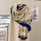 Stylish GG-Pattern Silk Square Scarf