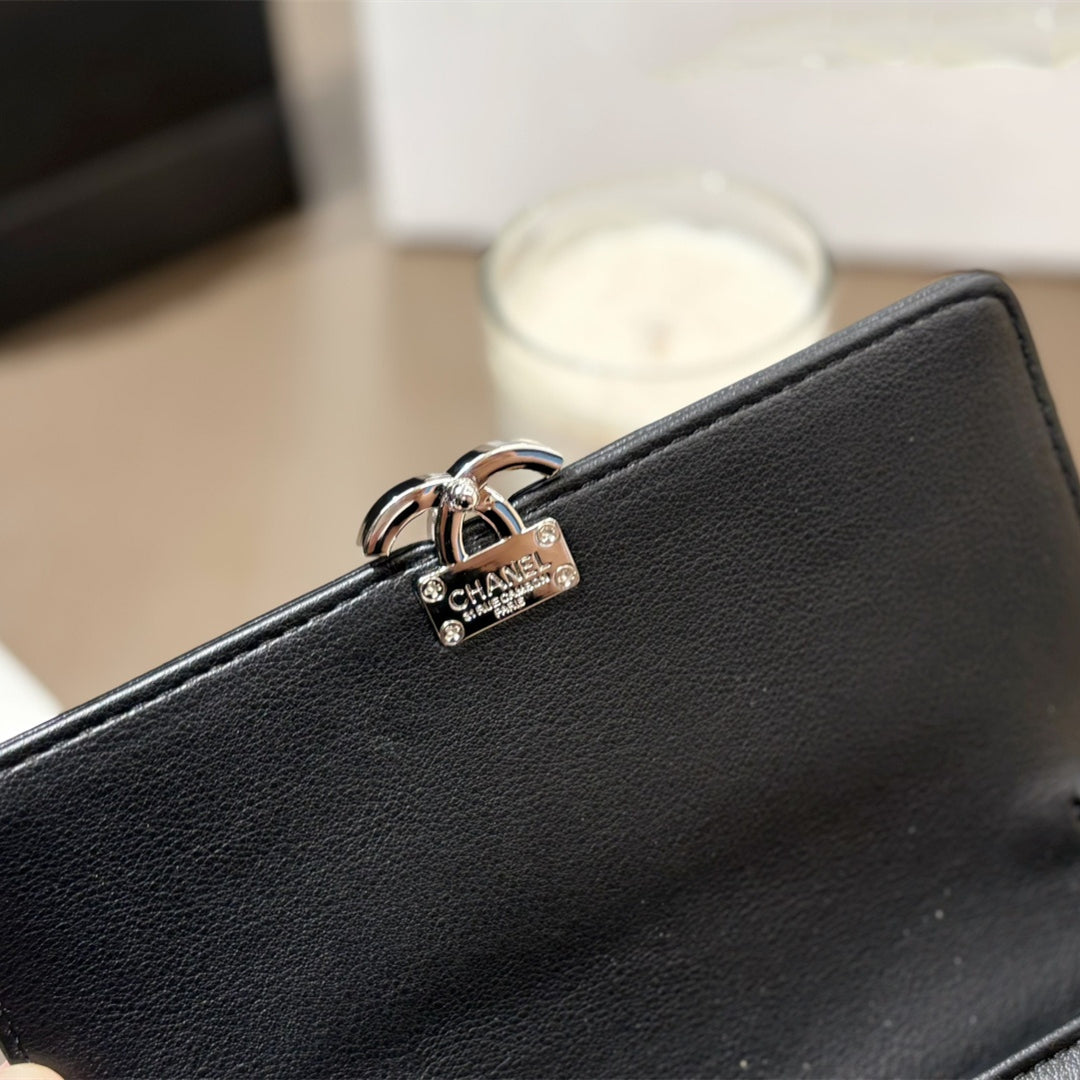 Fashionable CC Print Leather Handbag