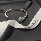 Stylish Rhinestone Heart CC Bracelet