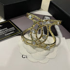 Stylish Rhinestone CC Bracelet