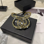 Stylish Rhinestone CC Bracelet
