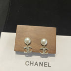 Stylish CC Pearl Earrings