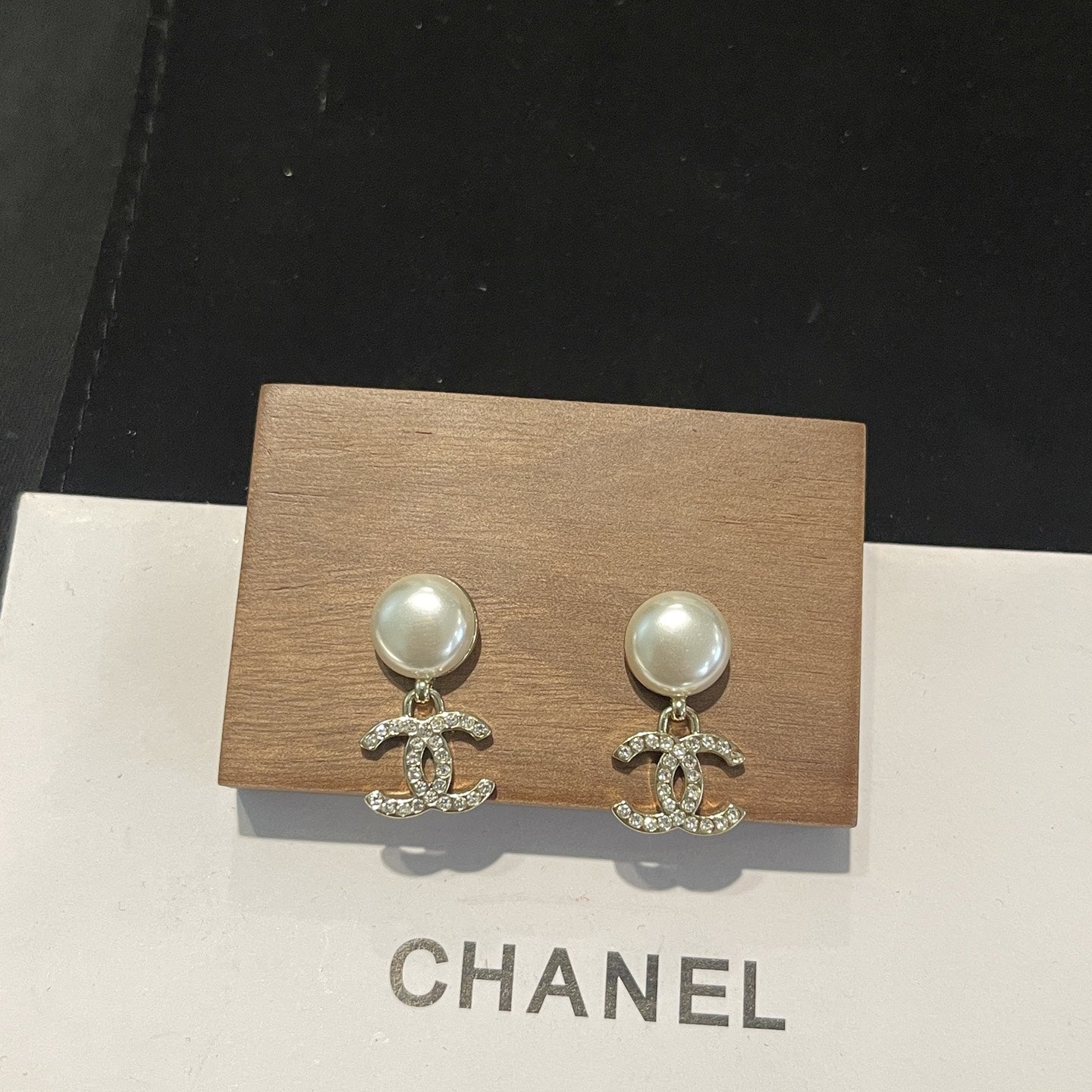 Stylish CC Pearl Earrings