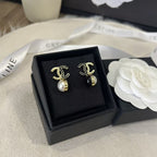 Stylish CC Pearl Earrings