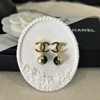 Stylish CC Pearl Earrings