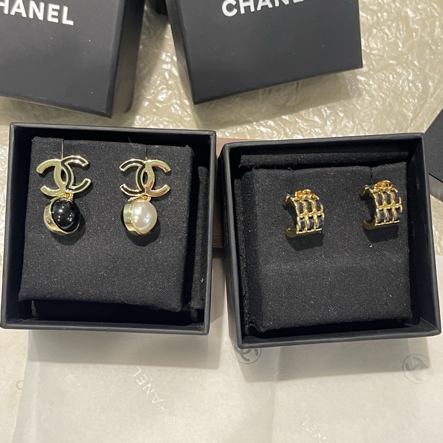 Stylish CC Pearl Earrings