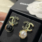Stylish CC Pearl Earrings