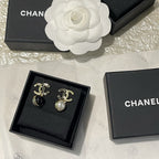 Stylish CC Pearl Earrings