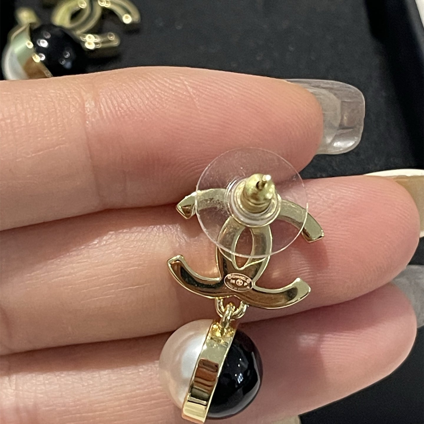 Stylish CC Pearl Earrings