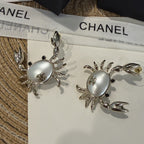 Stylish CC Crab Earrings