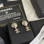 Stylish CC Floral Earrings