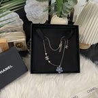 CC Fashion Pearl &amp; Flower Pendant Necklace