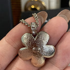 CC Fashion Pearl &amp; Flower Pendant Necklace