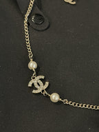 CC Fashion Pearl &amp; Flower Pendant Necklace