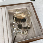 CC Pearl Pendant Necklace