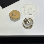 Stylish Round Pearl CC Earrings